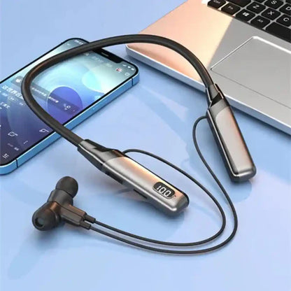 200 Hours Battery Backup Neckband with Digital Display (Update Model)