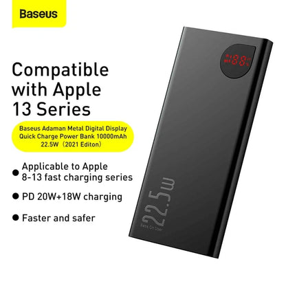 Baseus 20000mAh Power Bank – 22.5W Super Fast Charging | Digital Display