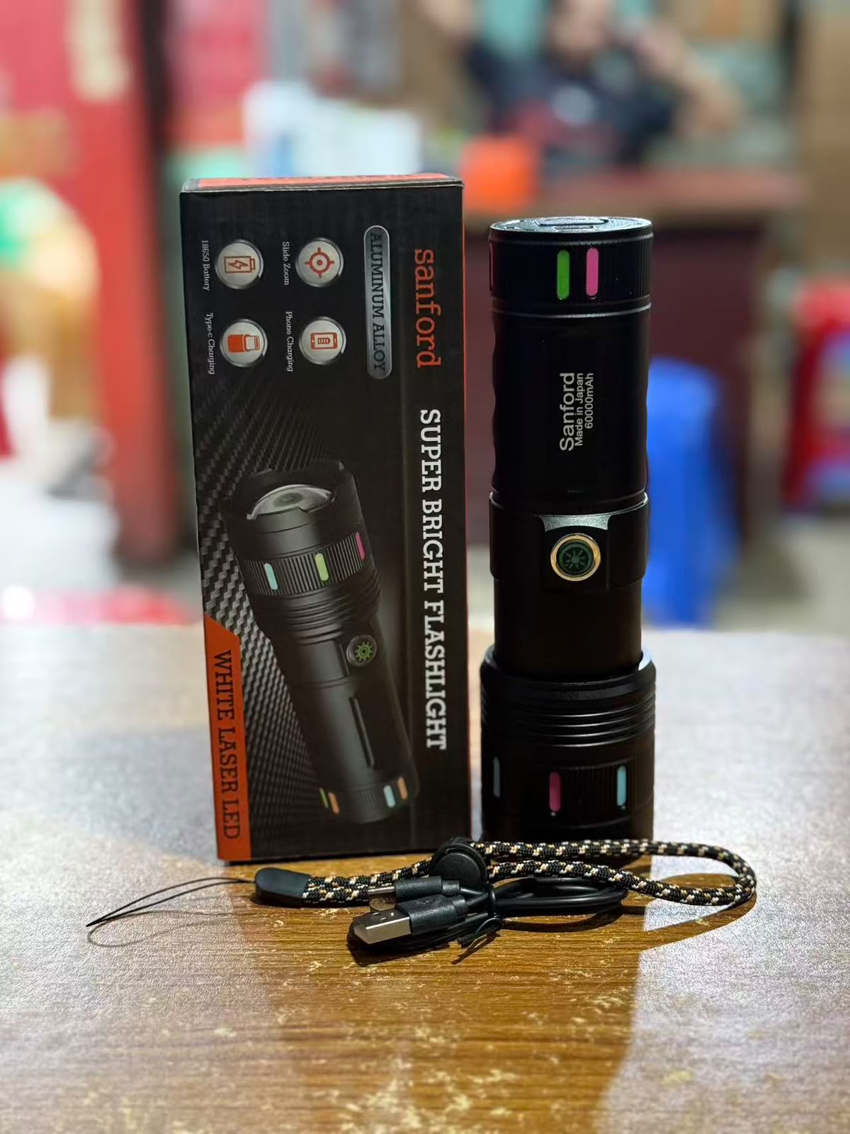 60,000 mAh Power Bank With LED Torch Light